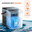 Sweetcrispy Countertop Ice Maker with Handle, 26lbs/24H Portable Ice Machine, 9 Bullet Ice Cubes Ready in 6 Mins, Self-Cleaning, Quiet Compact Ice Maker for Home, Kitchen, RV, Camping, Black 🍁 All In One Marketplace Canada