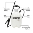 Chapin 20004 Sprayer Tank, Lawn and Garden, Hand Pump Pressured, Anti-Clog Filter, Adjustable Spray Nozzle, Spray Plants, Watering, Weeds, Fertilizer and Pests, White, 1 Gallon (4.5 Liters) 🍁 All In One Marketplace Canada