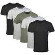 Gildan Men's Crew T-Shirts, Multipack, Style G1100, Black/Sport Grey/Military Green (5-Pack), XX-Large 🍁 All In One Marketplace Canada