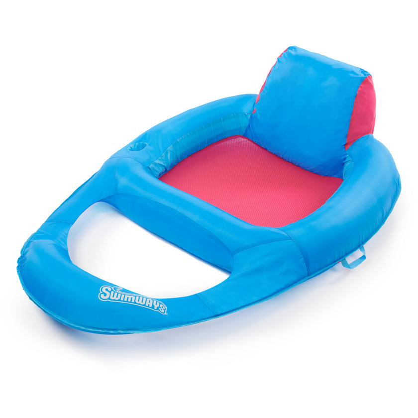 SwimWays Spring Float Premium Recliner Pool Lounger, Inflatable Pool Floats Adult with Fast Inflation for Ages 15 & Up 🍁 All In One Marketplace Canada