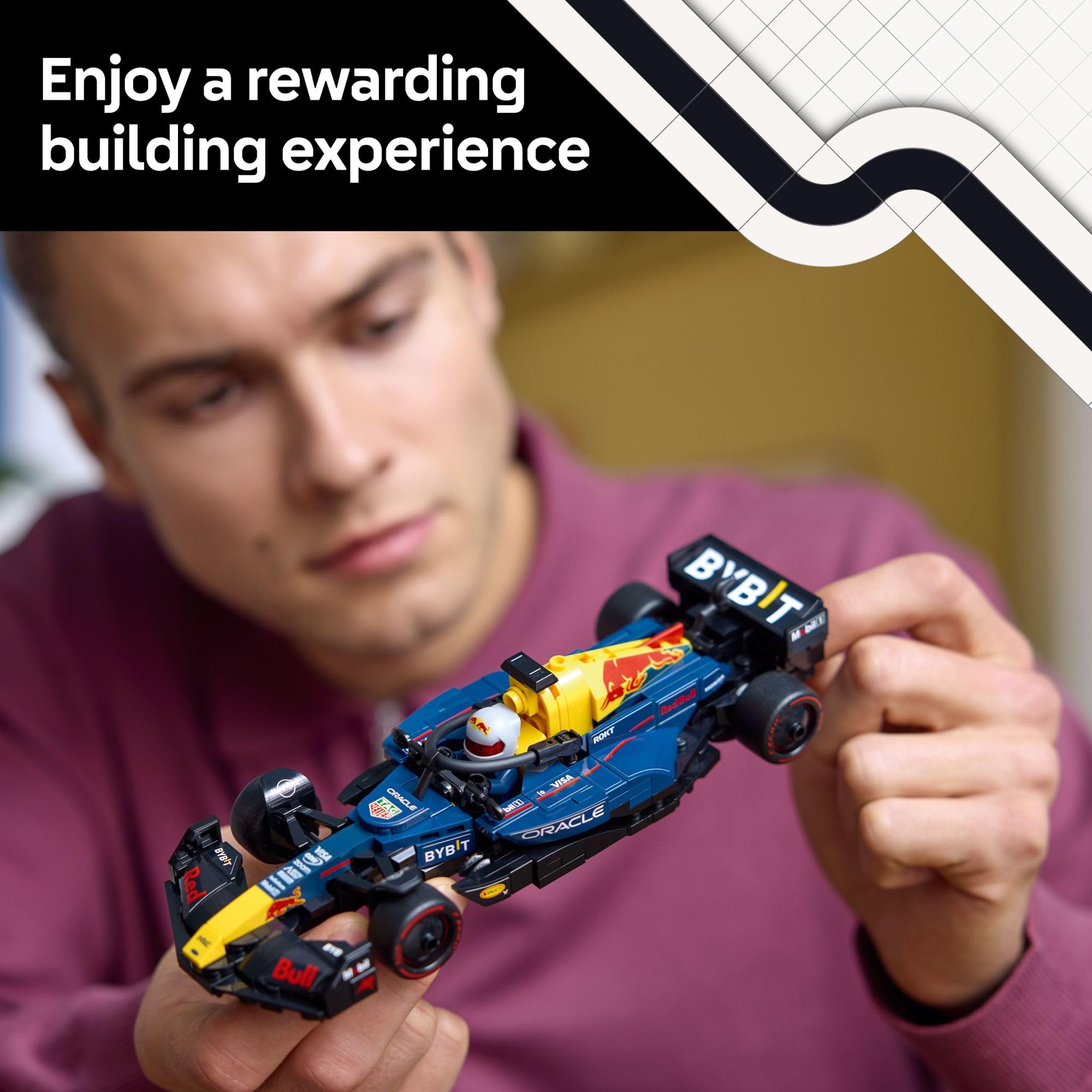 LEGO Speed Champions Oracle Red Bull Racing RB20 F1 Race Car Model Kits - Building Set for Adults, Ages 18+ with Realistic Features - Red Bull DIY Crafts for Display - Gift Idea for F1 Fans - 77243 🍁 All In One Marketplace Canada