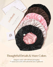 YANIBEST Silk Bonnet Satin Bonnet for Sleeping Women and Men, Adjustable Double Layer Hair Bonnet for Curly Hair Pink 🍁 All In One Marketplace Canada