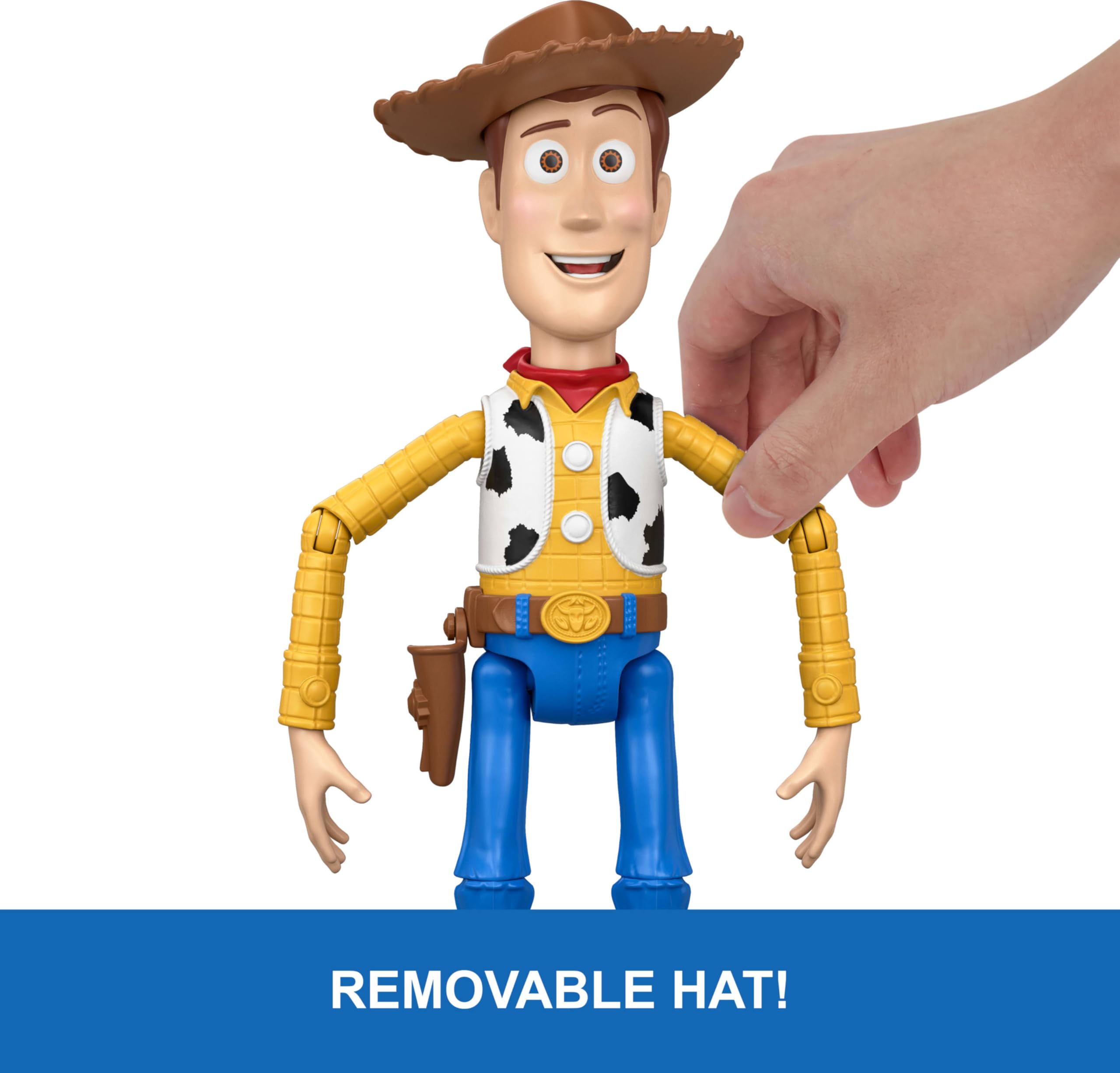Mattel Disney and Pixar Toy Story 5 Running Woody 12 Inch Action Figure with 50 Plus Movie Phrases and Sounds, Movie-Accurate 🍁 All In One Marketplace Canada
