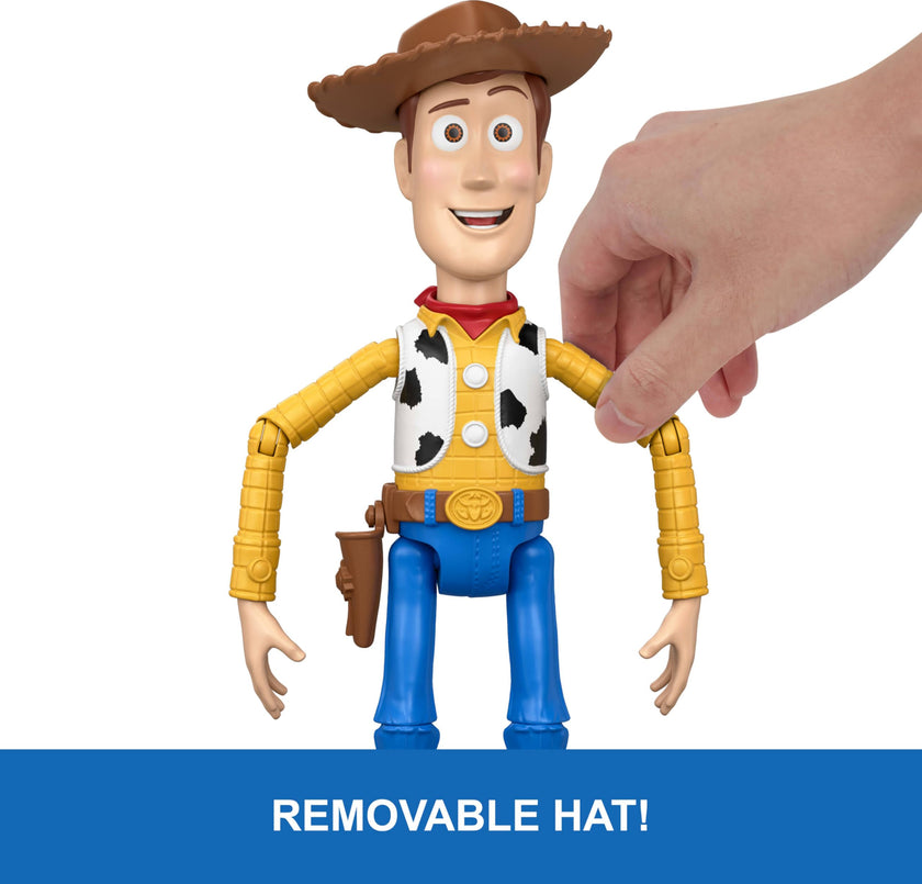 Mattel Disney and Pixar Toy Story 5 Running Woody 12 Inch Action Figure with 50 Plus Movie Phrases and Sounds, Movie-Accurate 🍁 All In One Marketplace Canada