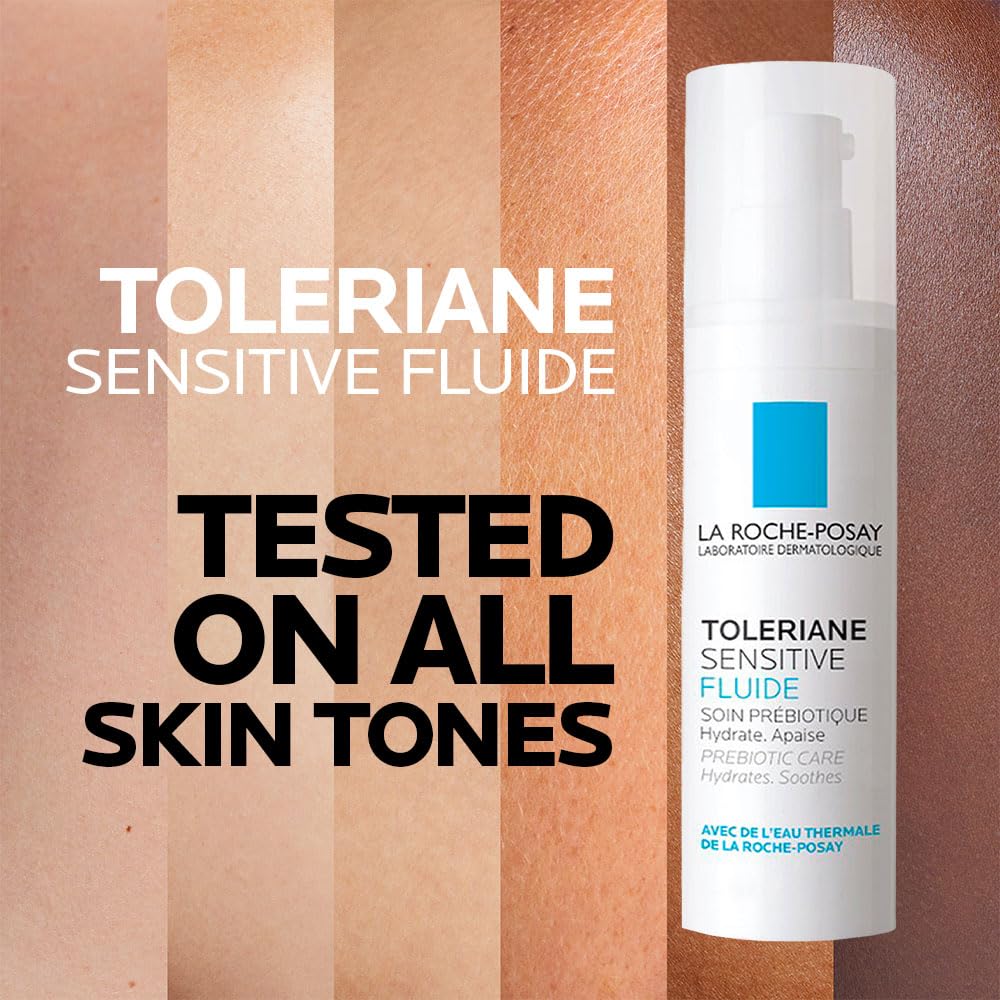 La Roche-Posay Face Moisturizer for Oily, Sensitive Skin, Toleriane Sensitive Fluid Hydrating Gel Cream with Niacinamide & Ceramides, Alcohol Free, Fragrance Free & Recommended by Dermatologists, 40mL 🍁 All In One Marketplace Canada