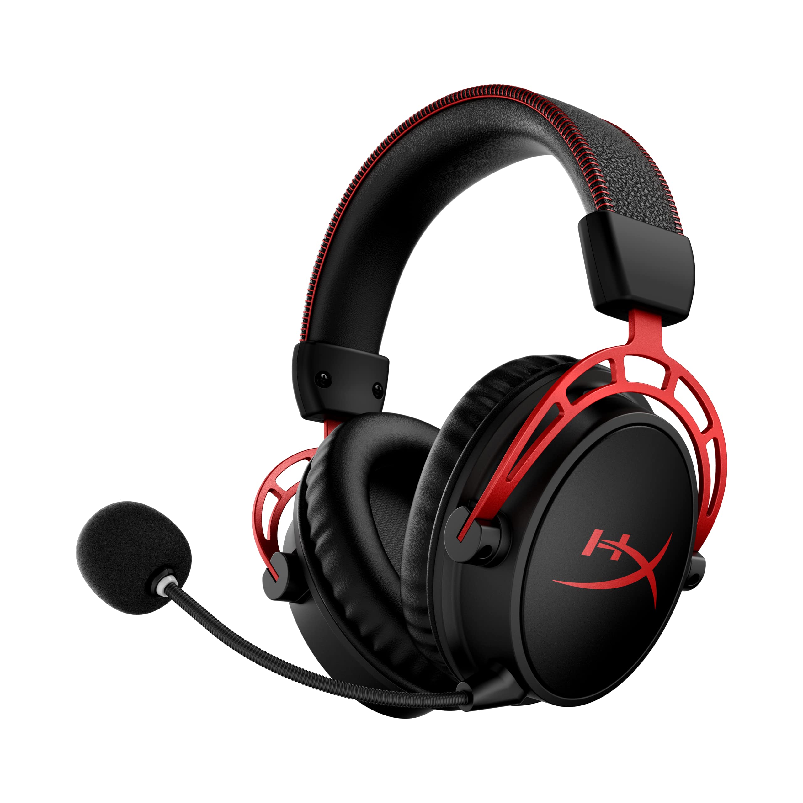 HyperX Cloud Alpha Wireless - Gaming Headset for PC, 300-hour battery life, DTS Headphone:X Spatial Audio, Memory foam, Dual Chamber Drivers, Noise-canceling mic, Durable aluminum frame,Red 🍁 All In One Marketplace Canada