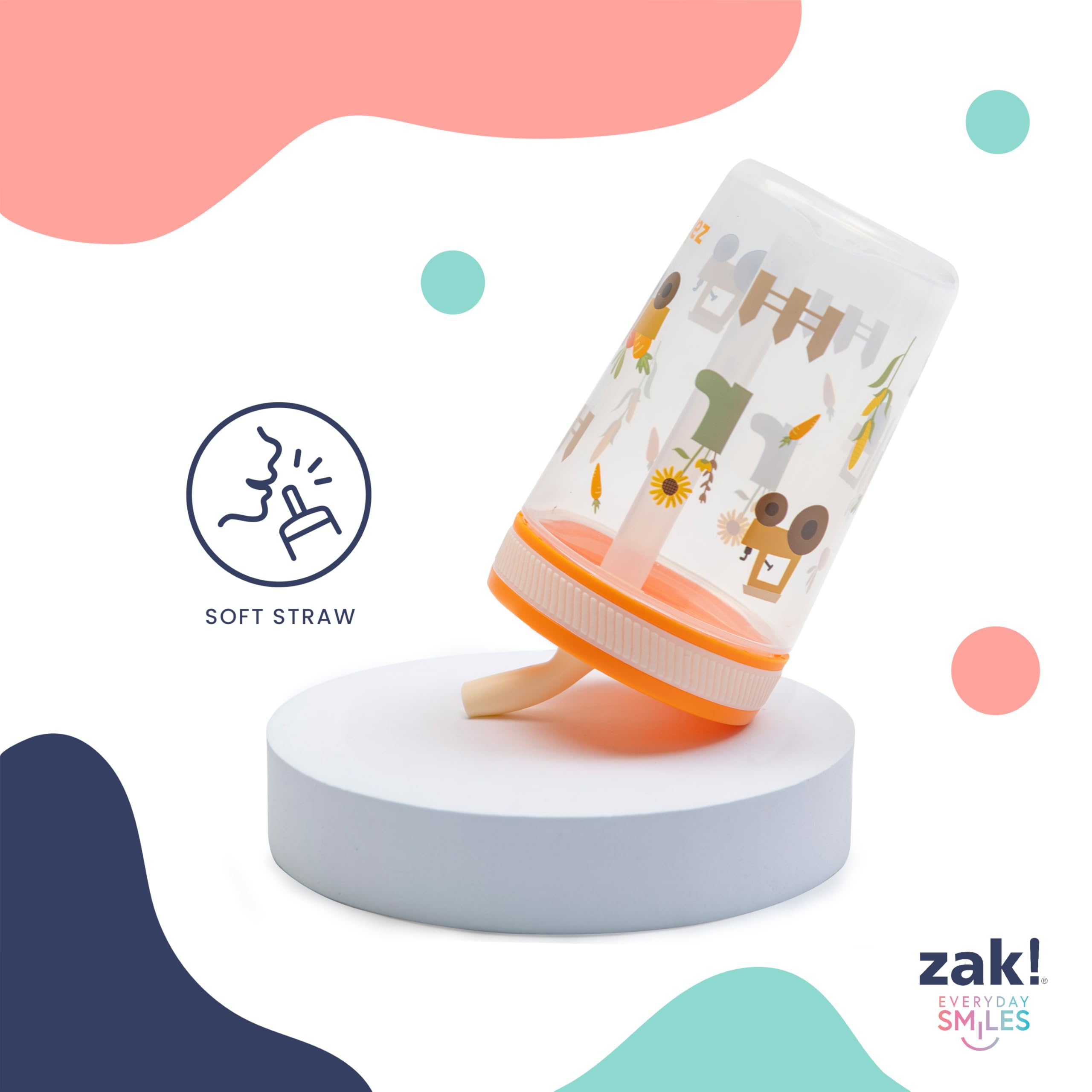 Zak Designs Disney Minnie Kelso 15oz Leak-Proof Toddler Straw Cups, 2-Pack 🍁 All In One Marketplace Canada