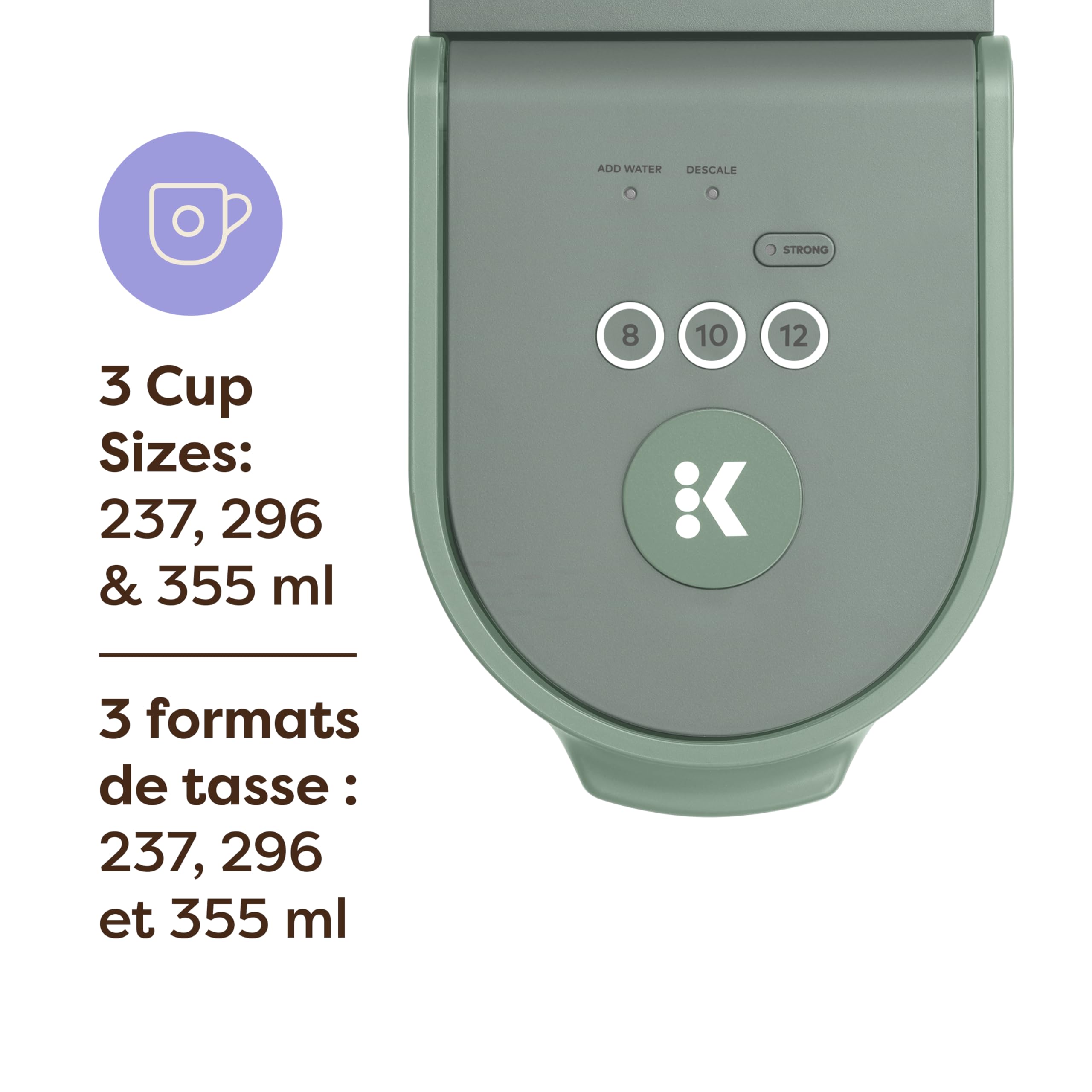 Keurig K-Mini Go Single Serve K-Cup Pod Coffee Maker, Sage 🍁 All In One Marketplace Canada