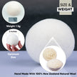 RAYTRADE XL Wool Dryer Balls 6-Pack 100% Made of Organic New Zealand Wool Reduces Clothing Wrinkles and Saves Drying Time Reusable Natural Fabric Softener Stocking Stuffer Gifts (White) 🍁 All In One Marketplace Canada