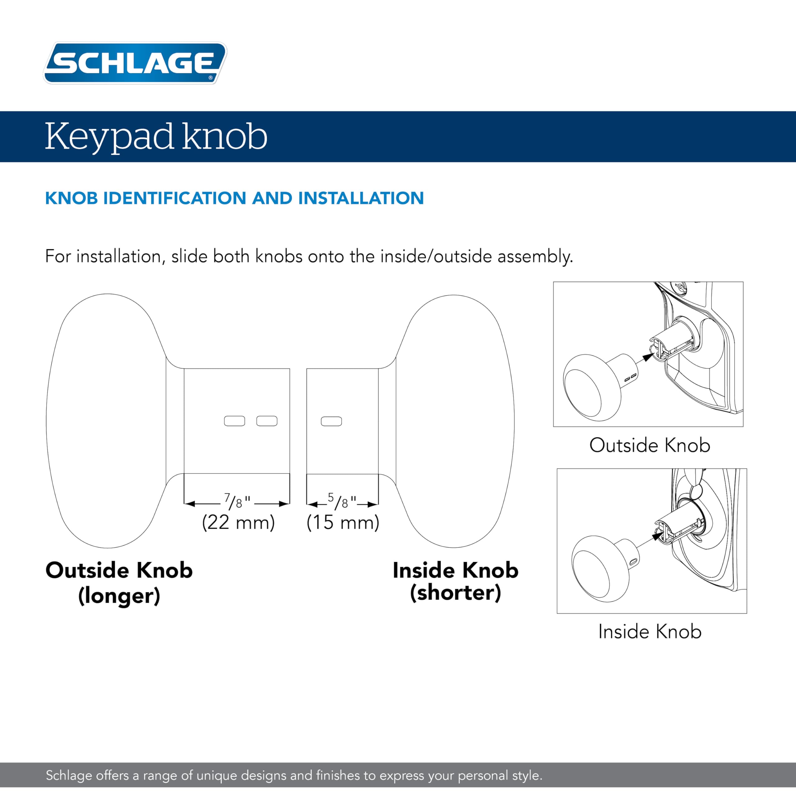 Schlage Electronic Keypad Lock, Lever Handle, Camelot Trim, Matte Black 🍁 All In One Marketplace Canada
