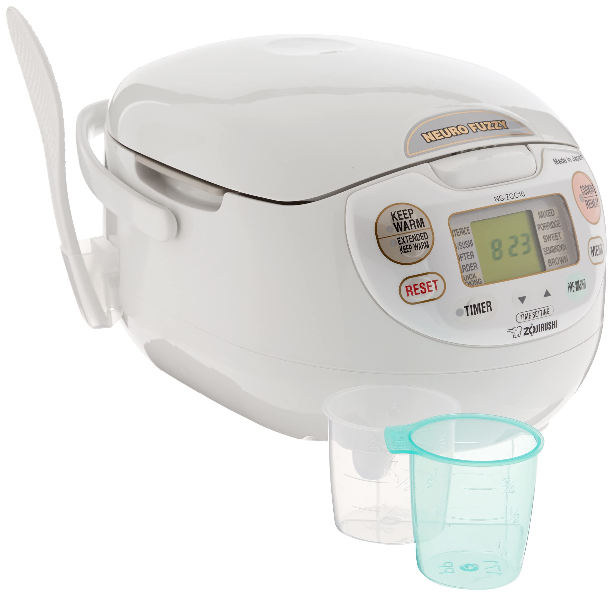 Zojirushi NS-ZCC10 5.5-Cup Neuro Fuzzy Rice Cooker And Warmer In Premium White 🍁 All In One Marketplace Canada