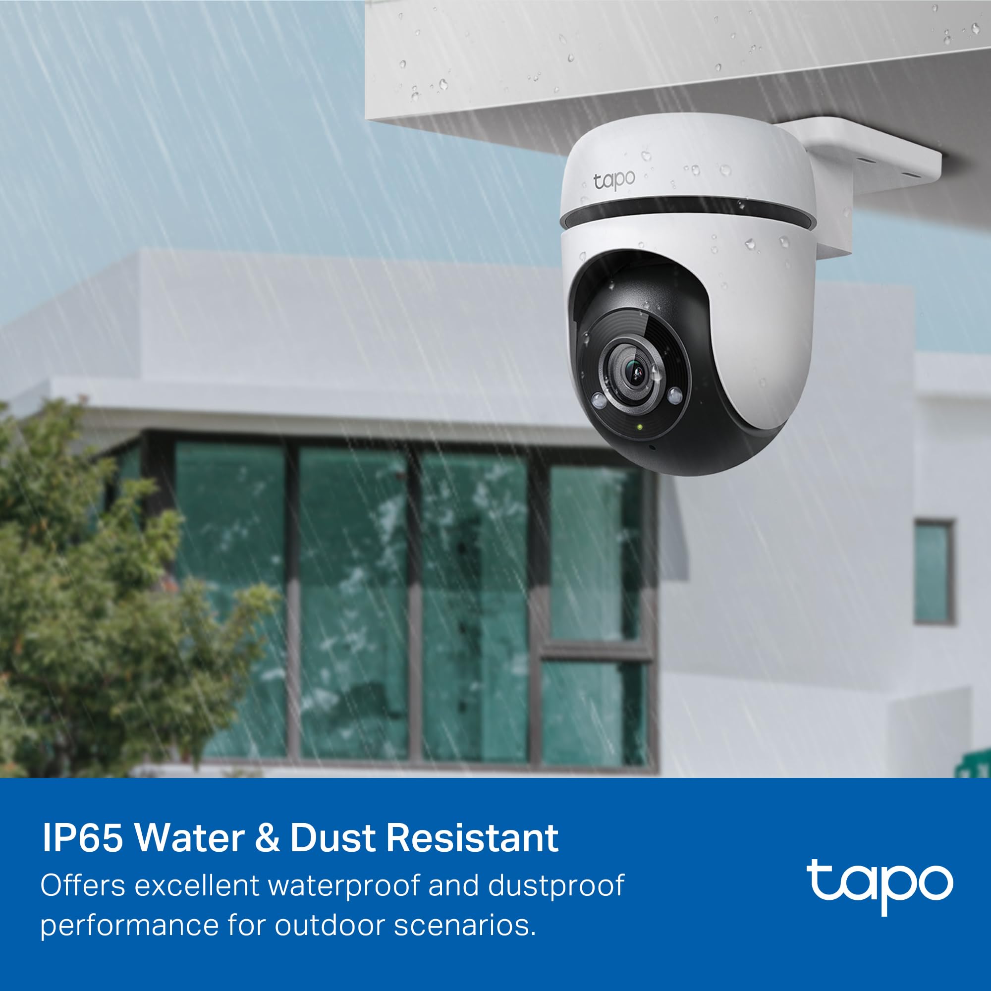Tapo 1080p Pan/Tilt Outdoor Wired Security Wi-Fi Camera, 360° Visual Coverage, Up to 98ft Night Vision, Motion/Person Detection, Physical Privacy Mode, Works w/Alexa &Google Home(Tapo C500) 🍁 All In One Marketplace Canada