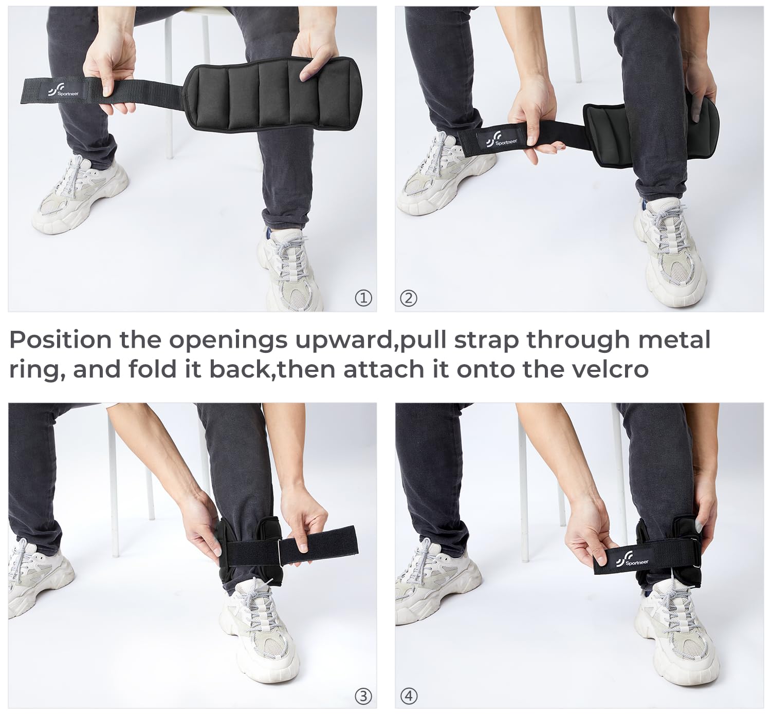 Sportneer Adjustable Ankle Weights 1 Pair 2 4 6 8 10 Lbs Leg Weight Straps for Women Men, Weighted Ankle Weights Set for Gym, Fitness, Workout, Walking, Jogging,1-5 lbs Each Ankle Weight, 1 Pair 2-10 lbs 🍁 All In One Marketplace Canada