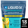 Liquid I.V. Hydration Multiplier Electrolyte Drink Mix - Enhanced Hydration Electrolyte Powder with Vitamins B3, B5, B6, B12 and C -18x On-the-go Sticks for Workout and Travel - Lemon Lime 🍁 All In One Marketplace Canada