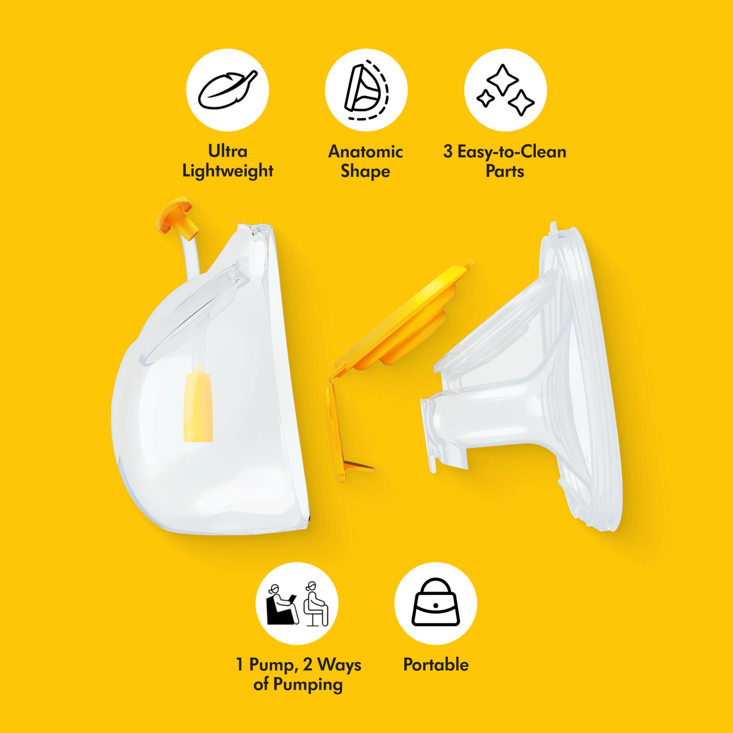 Medela Hands-free Collection Cups, Compatible with Freestyle Flex, Pump in Style with MaxFlow, and Swing Maxi Electric Breast Pumps, 1 set of 2 cups 🍁 All In One Marketplace Canada
