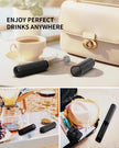 CIRCLE JOY Electric Milk Frother Handheld, Rechargeable Coffee Frother with Dual Spring Whisk, Portable Hand Frother Wand Drink Mixer for Coffee, Hot Chocolate, Cappuccino, Frappe, Matcha, Black 🍁 All In One Marketplace Canada