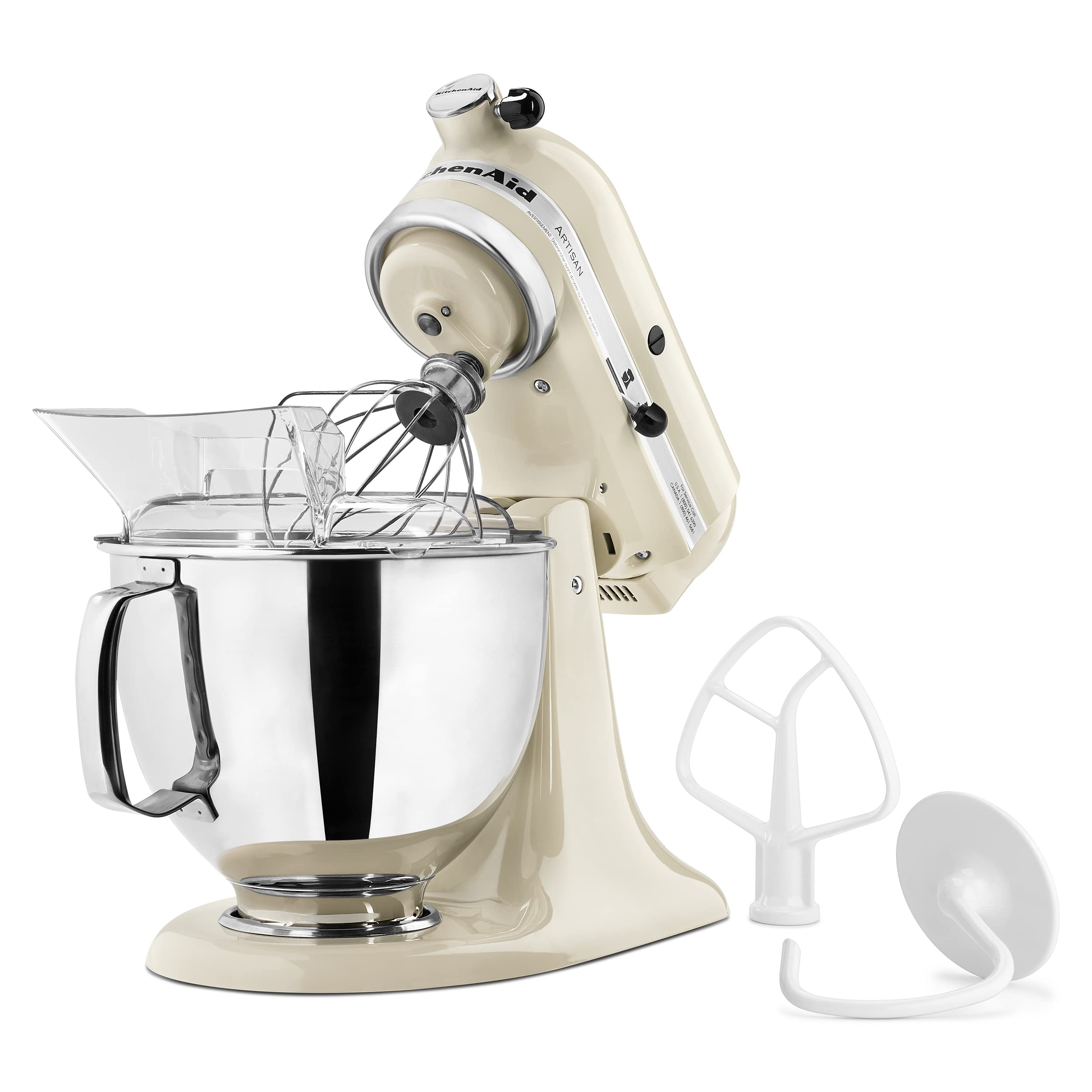 KitchenAid Artisan Series 5-Quart Tilt-Head Stand Mixer, Almond Cream, KSM150PSAC 🍁 All In One Marketplace Canada