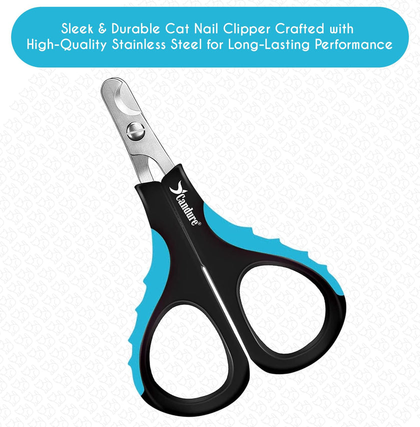 Candure Cat Nail Clippers for Indoor Cats, Rabbits, Hamsters, and Birds with Precise Angled Edges to Ensure Easy & Safe Trimming Stainless Steel Cat & Dog Nail Trimmer for At-Home Cat Grooming 🍁 All In One Marketplace Canada