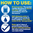 Walex TOI-91799 Porta-Pak Holding Tank Deodorizer, Blue/Noir (Pack of 10) 🍁 All In One Marketplace Canada