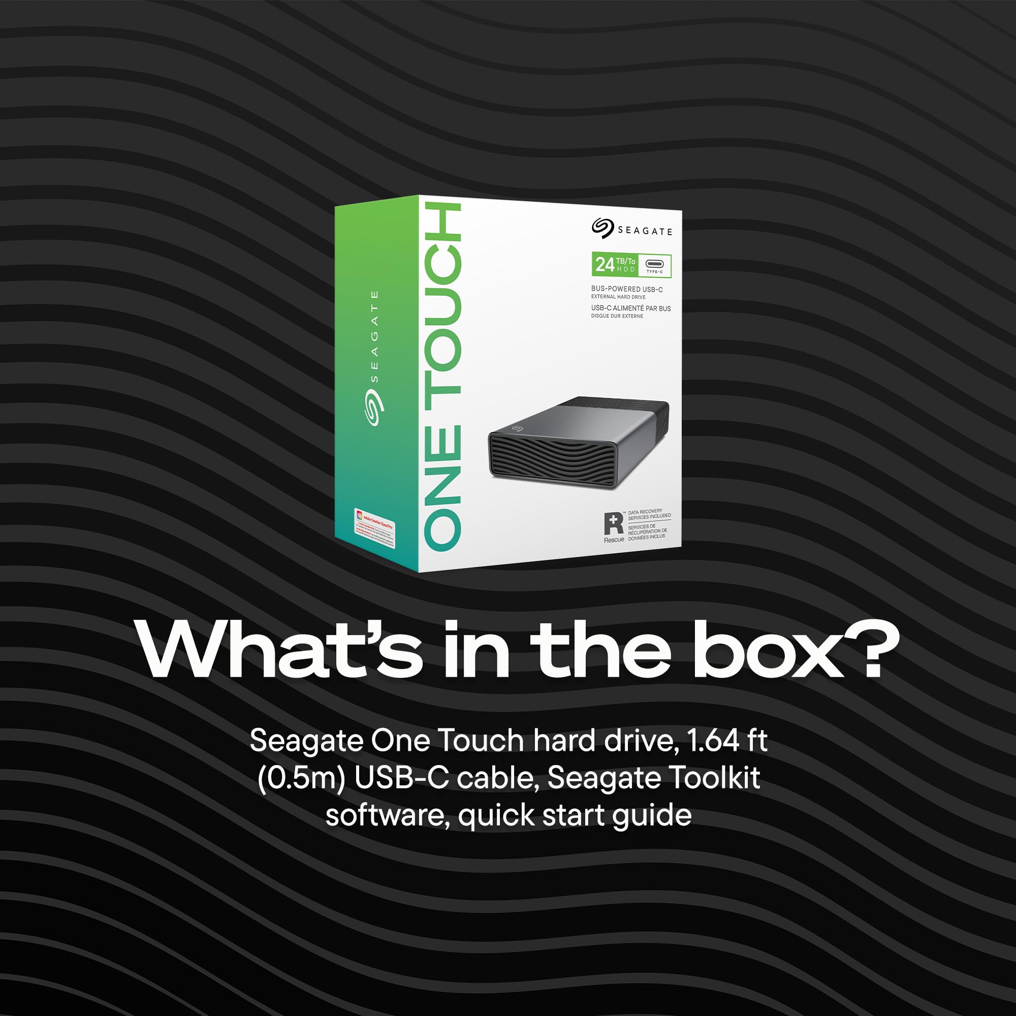 Seagate One Touch 8TB External Hard Drive Desktop HDD - USB-C Compatible with Most Windows and macOS, Rescue Recovery (STNB8000400) 🍁 All In One Marketplace Canada