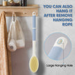 Backski Back Scrubber Anti Slip for Shower,Shower Brush Long Handle with Stiff and Soft Bristles,Body Exfoliator for Bath or Dry Brush(Blue) 🍁 All In One Marketplace Canada
