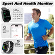 Smart Watch for Men Women with Bluetooth Call, Alexa Built-in, Heart Rate & Sleep Monitor, 1.83