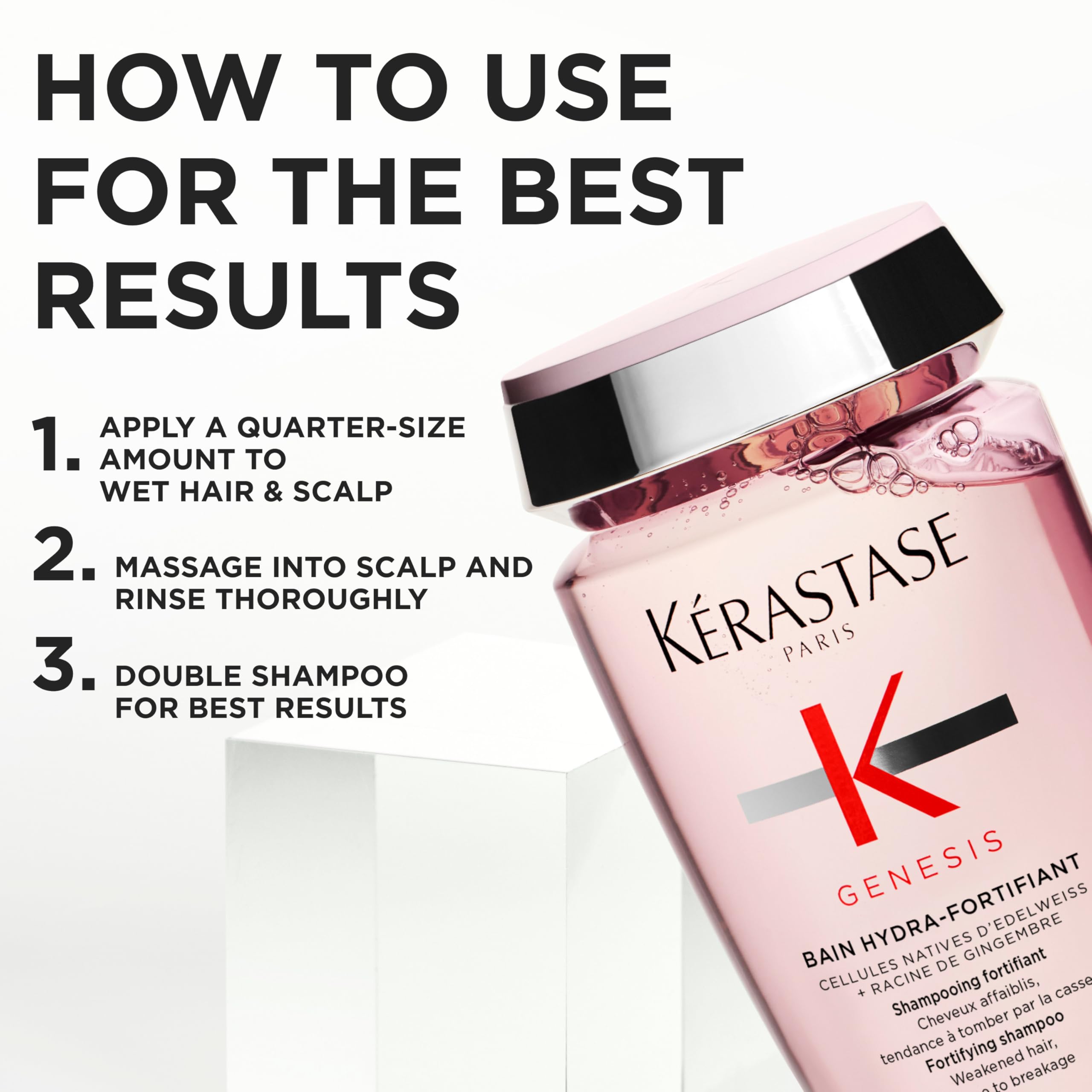 Kérastase Genesis Bain Hydra-Fortifiant Shampoo for Weak Hair, 500 mL 🍁 All In One Marketplace Canada