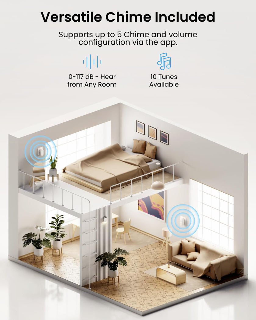 REOLINK Video Doorbell Camera WiFi, 2K Wired Doorbell Camera for Home Security, 2.4/5GHz WiFi, 180° Diagonal, Smart Detection, microSD Card/Cloud Storage, Indoor/Outdoor Surveillance (Chime Included) 🍁 All In One Marketplace Canada