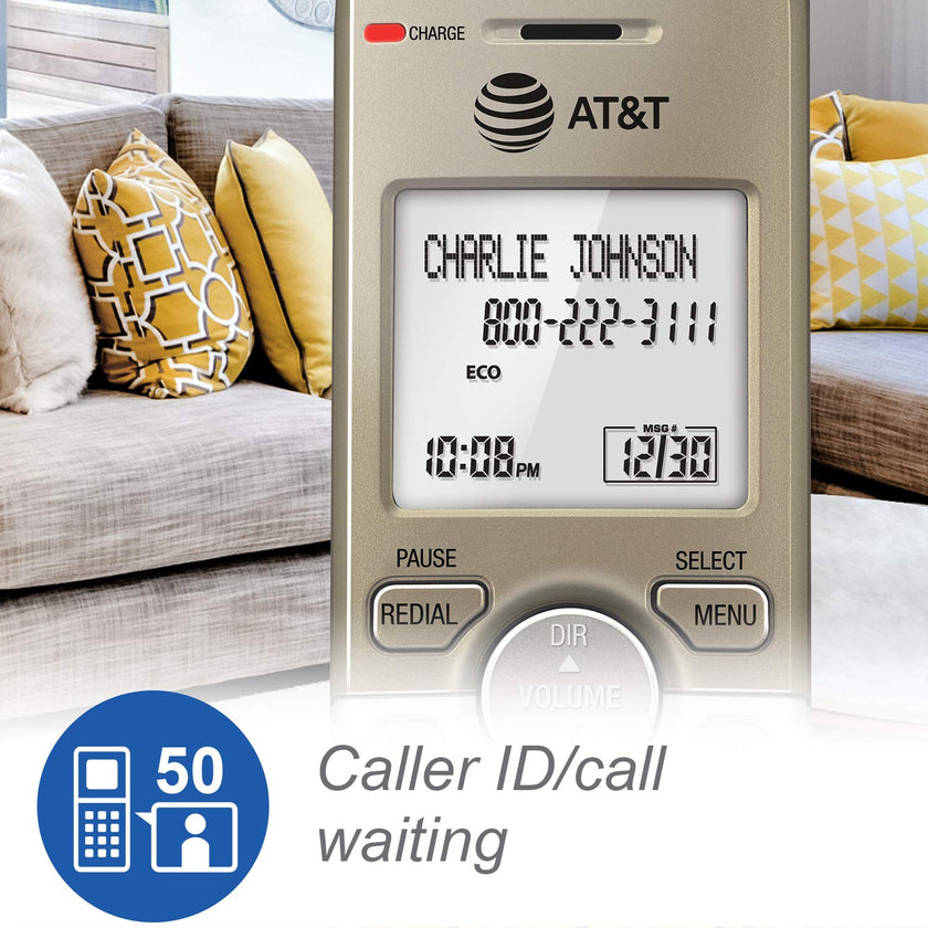 AT&T EL52303 3-Handsets Cordless Phone System with Answering System, Caller ID/Call Waiting - DECT 6.0 - Upto 14 Minutes Recording Time 🍁 All In One Marketplace Canada
