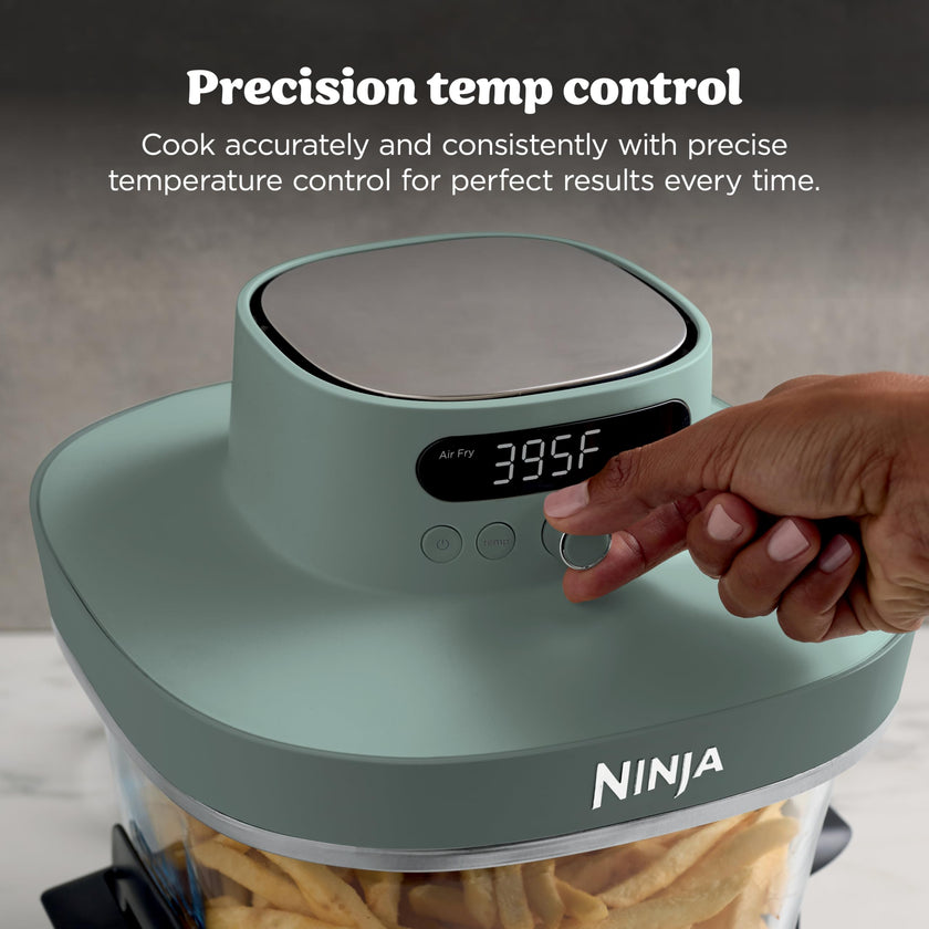 Ninja Crispi Pro 6-in-1 Glass Air Fryer | 6qt & 2.5qt Glass Containers with Storage Lids | Non-Toxic | Meal Prep, Microwave, Freezer & Dishwasher Safe | Air Fry, Bake & More | Ash Grey | AS101CDG 🍁 All In One Marketplace Canada