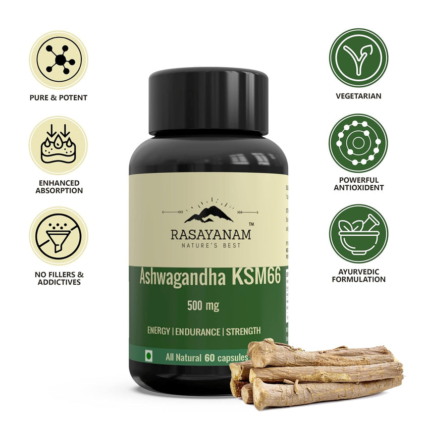 Capsules de Rasayanam Ashwagandha KSM-66