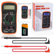 Digital Multimeter Voltmeter Battery Voltage Multi Tester AC DC Volt OHM Amp Current Meter Circuit Continuity Resistance Diode Electrical Tester with Test Leads Backlight LCD Display 🍁 All In One Marketplace Canada