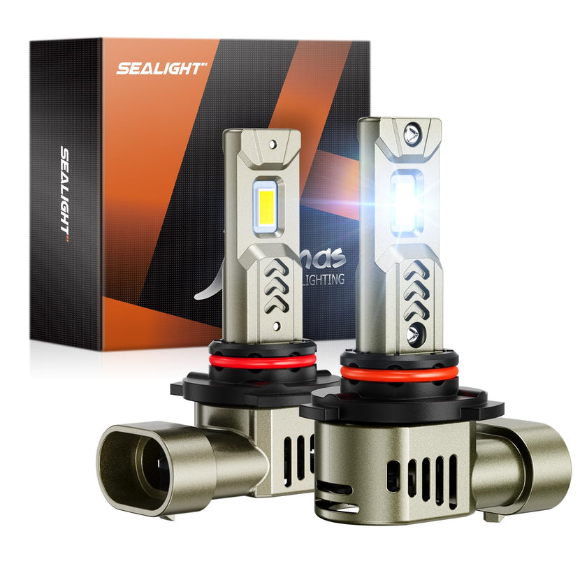 SEALIGHT 2026 Brightest 9005 HB3 LED Headlight Bulbs, 80,000LM 1200% Brighter, 6500K Cool White, 1:1 Halogen Size Wireless, 3 Min Plug and Play Halogen Replacement Conversion Kit, Pack of 2 🍁 All In One Marketplace Canada