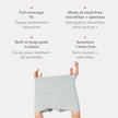 Frida Mom Women's Postpartum Underwear, Disposable Boyshort Underwear, Seamless with Stretchy Support, Postpartum Essentials, Size Petite (Waist 58–86 cm Stretched), 8 Count, Feminine Care, Grey 🍁 All In One Marketplace Canada