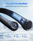 Gaiatop Portable Neck Fan Rechargeable, Hands-Free 360° Cooling, 23.5hrs Runtime, Battery Powered Personal Fan Ventilateur de Cou, Summer Outdoor Travel Essentials, Birthday Gifts for Women Men Dad 🍁 All In One Marketplace Canada