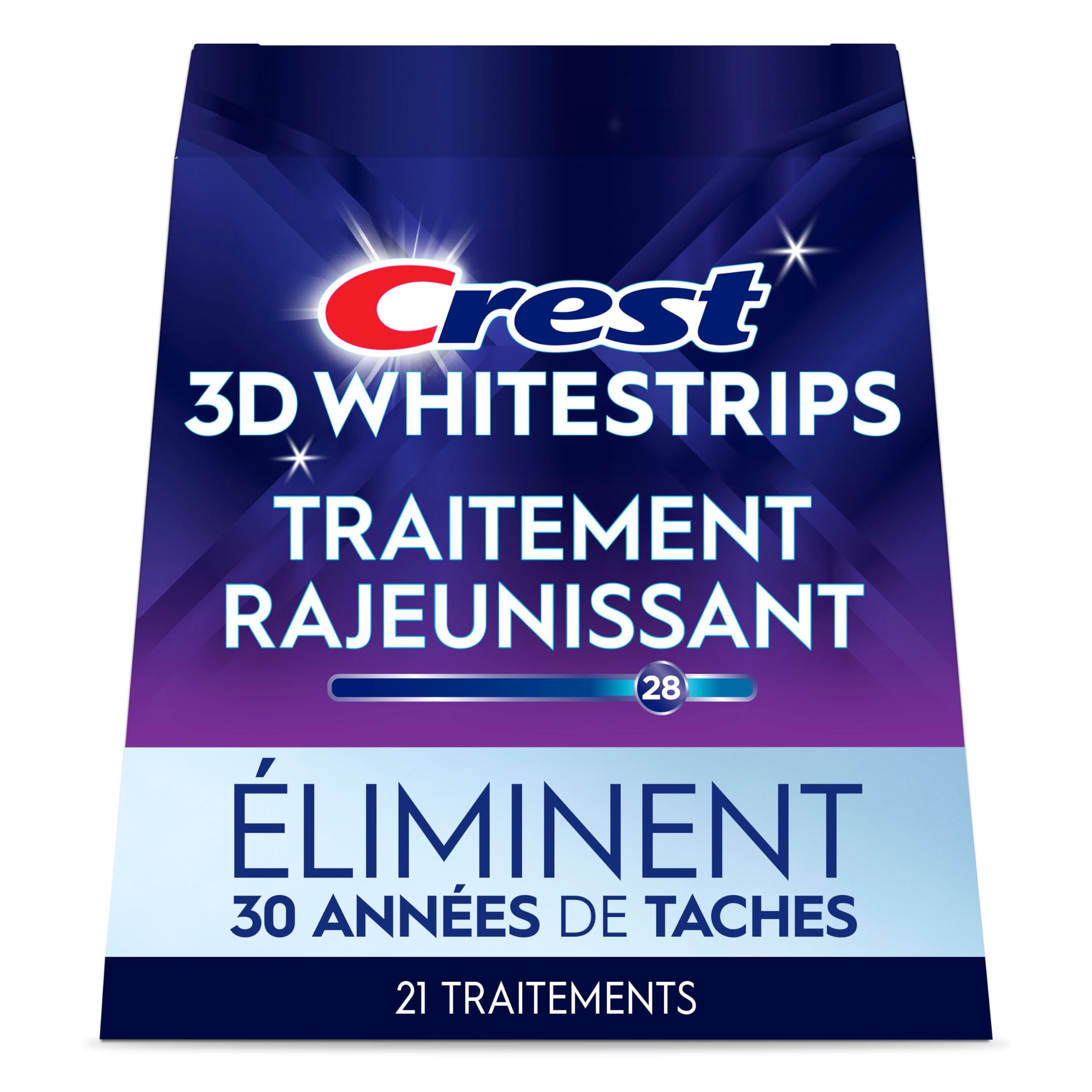 Crest 3D Whitestrips Age Renew At-home Teeth Whitening Kit, 21 Treatments, 28 Levels Whiter 🍁 All In One Marketplace Canada