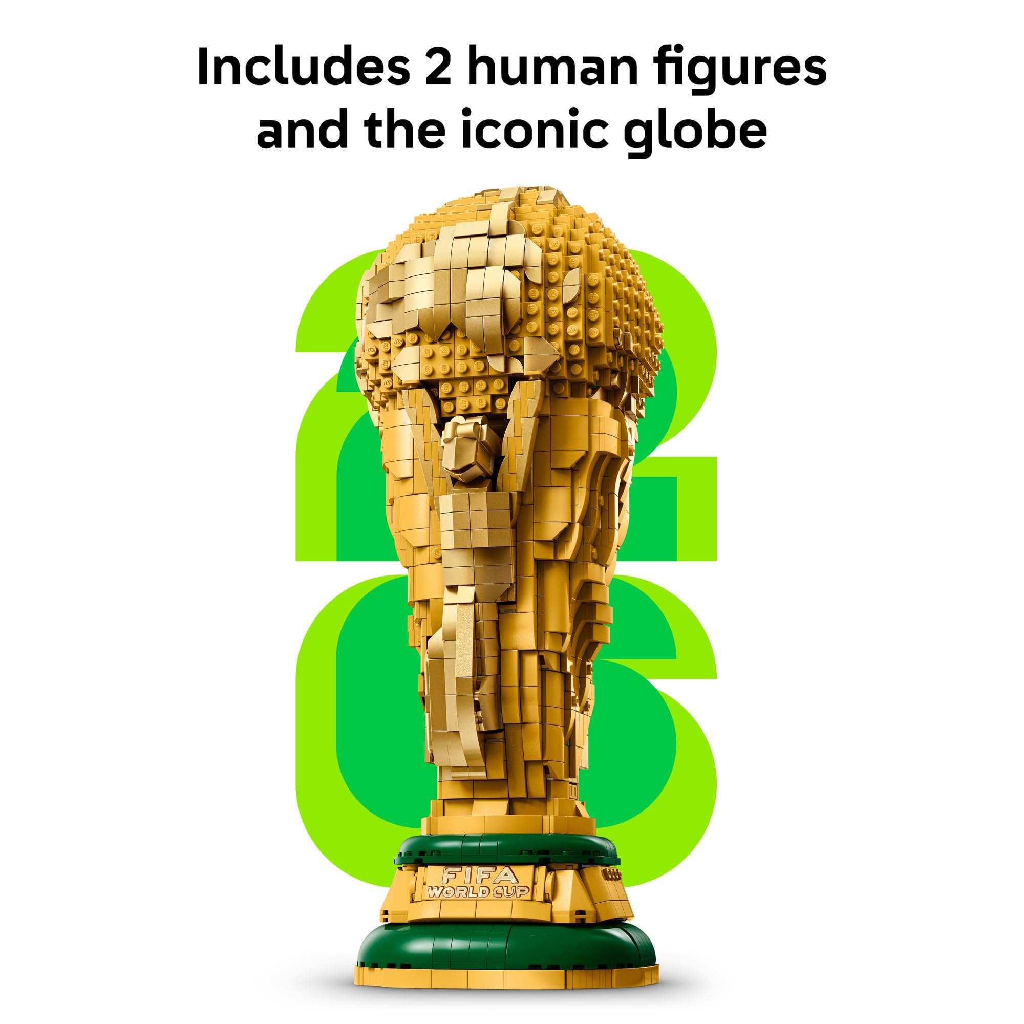 LEGO Editions FIFA World Cup Official Trophy Building Set - Kit for Display in Bedroom, Home Office, Book Shelf - Soccer Fans Collectible - with World Cup 2026 Minifigure - Gift for Fans - 43020 🍁 All In One Marketplace Canada