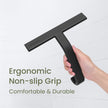 dancemoon JustHang Shower Squeegee for Glass Doors, All-One-Piece Silicone with Built-in Hook Design for Easy Hanging, Household Window Mirror Squeegee for Bathroom, Glass, Tile Wall,Car 10-Inch Black 🍁 All In One Marketplace Canada