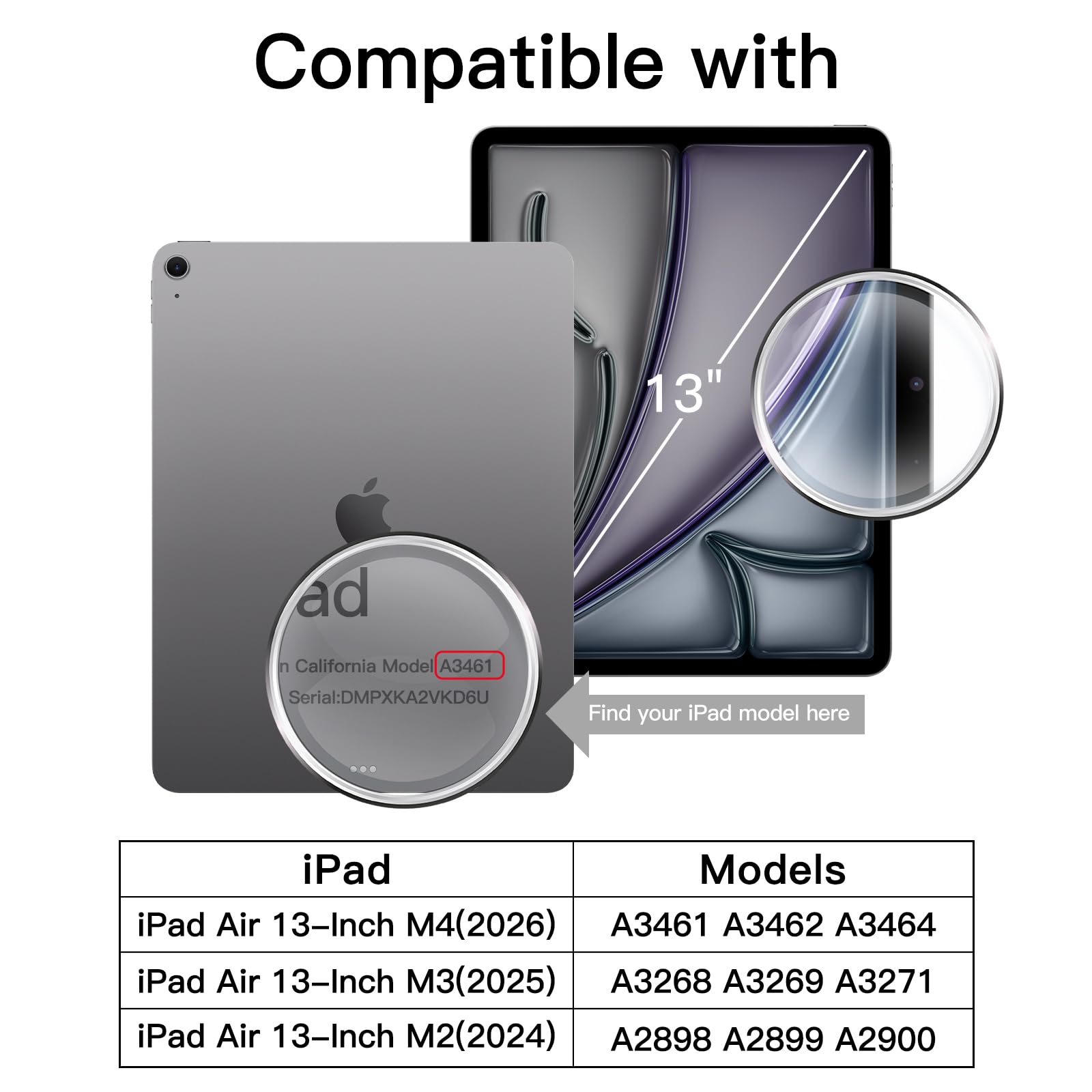 JETech Screen Protector for iPad Air 13-Inch M4/M3/M2 (2026/2025/2024), 9H Tempered Glass Film, HD Clear, 2-Pack 🍁 All In One Marketplace Canada