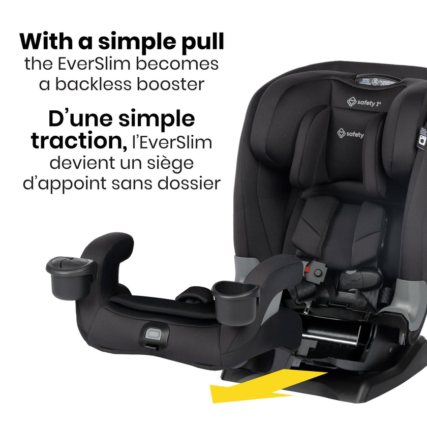 Safety 1st EverSlim 4-in-1 Convertible All-in-One Car Seat, infant to toddler, rear and forward facing, booster mode, backless booster, Fits 3 across, Washable seat, Birth to 10 years, Hexagon Horizon 🍁 All In One Marketplace Canada