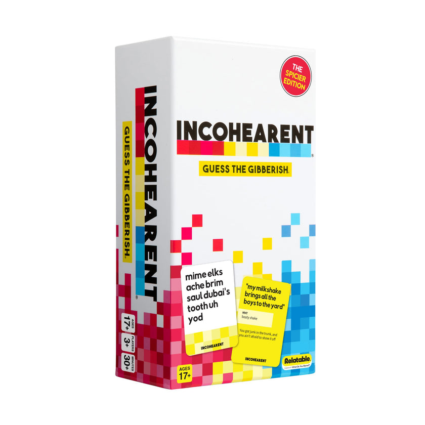Incohearent, The Guess the Gibberish Party Game by Relatable, A Funny Card Game for Adults, Great for Bachelorettes, Includes 400 Cards, Instructions, and 1 Sand Timer 🍁 All In One Marketplace Canada