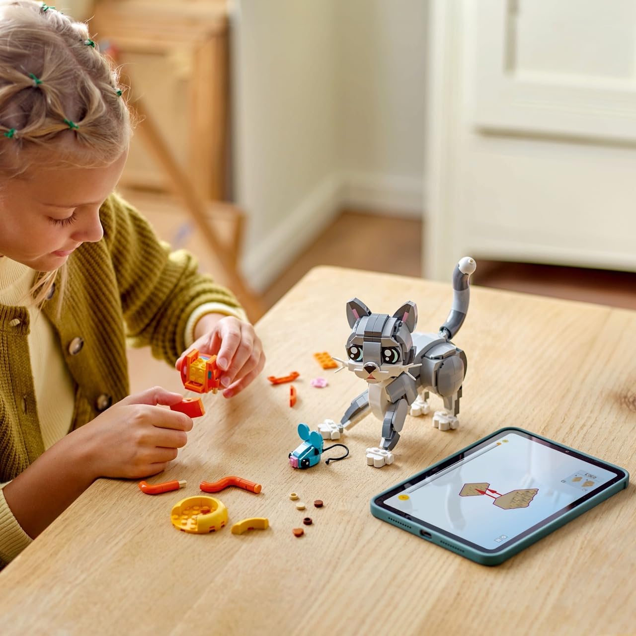 LEGO Creator 3 in 1 Playful Cat Toy - Building Toy with 3 Building Options, Cat, Dog, or Pigeon - Animal Figures for Kids, Girls and Boys, Ages 8+ - Gift Idea for Birthday - 31163 🍁 All In One Marketplace Canada