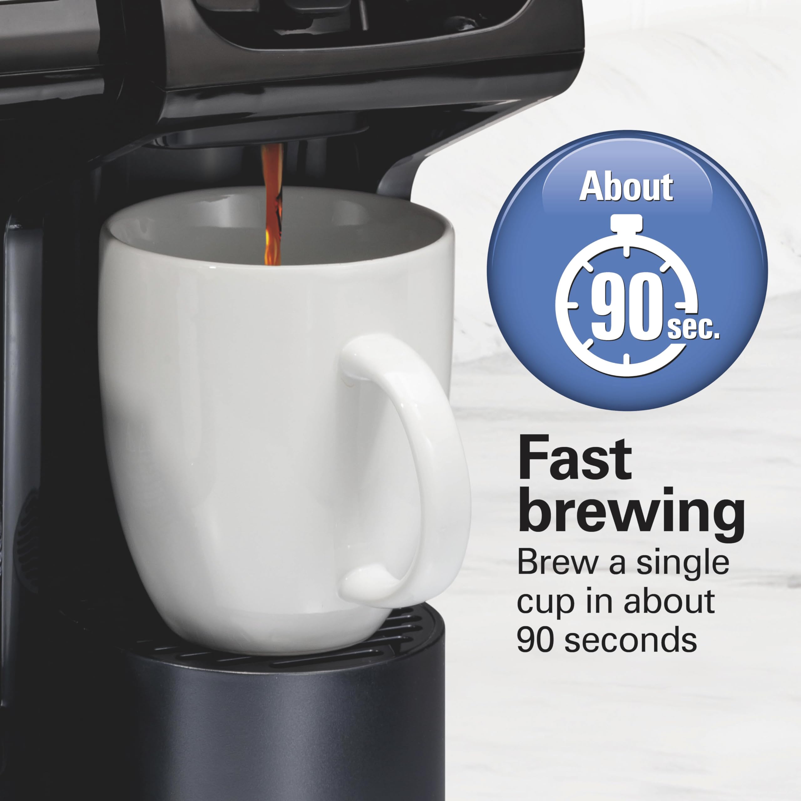 Hamilton Beach FlexBrew Trio 3-Way Coffee Maker, Single Serve & 12 Cup Drip Coffee Maker, Pod & Ground Coffee Compatible, Fast Brewing, Programmable, 56 oz Reservoir, Black (49902C) 🍁 All In One Marketplace Canada