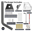 Compatible with Starlink Gen 3/4/4X All-in-One Mount Kit: Heavy-Duty Outdoor Dish & Indoor Router Mount, Short Wall, Roof, and Pole Mount Compatible, Sturdy Accessories for Full Setup 🍁 All In One Marketplace Canada