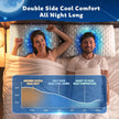 Cooling Side Sleeper Pillow for Neck and Shoulder, Luxury Shredded Memory Foam Curved Bed Pillows for Sleeping Set of 1- Adjustable Queen Size- Washable Cover Crescent White 🍁 All In One Marketplace Canada