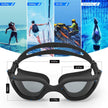 ZIONOR Swimming Goggles G1 Polarized Swim Goggles UV Protection Watertight Anti-Fog Adjustable Strap Comfort fit for Unisex Adult Men and Women-Black Frame Smoke Lens 🍁 All In One Marketplace Canada