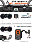 ANCEL AD310 Classic Enhanced Universal OBD II Scanner Car Engine Fault Code Reader CAN Diagnostic Tool (Black) 🍁 All In One Marketplace Canada