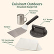 Cuisinart Smash Burger Kit with Cast Iron Burger Press, Spatula, Seasoning Shaker and Patty Papers (CSBK-400C) 🍁 All In One Marketplace Canada