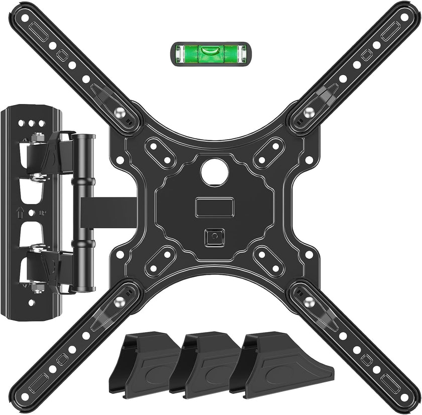 MOUNTUP TV Wall Mounts for Most 26-60 Inches TVs, Full Motion TV Bracket with Swivel and Extension, Articulating Arms, Tilt, Leveling, Single Stud Design, Max VESA 400x400mm up to 77lbs, MU0009 🍁 All In One Marketplace Canada