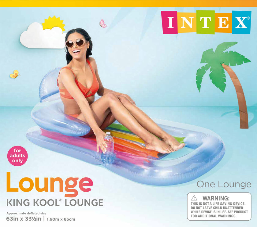 Intex King Kool Inflatable Lounge, 63